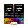 Two Euphoria Extractions Cookies and Green Shatter Bars, one labeled Sativa and the other Indica, each containing 500mg of THC, with 24 pieces in colorful packaging