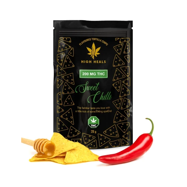 High Heals Edibles Weed Doritos Spicy Sweet Chili