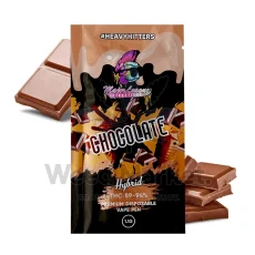 Major League Extractions Chocolate hybrid disposable vape pen with THC 89-94 percent and rich milk chocolate squares