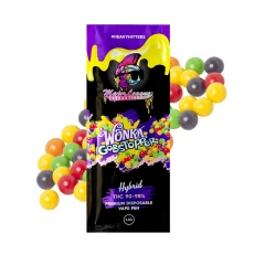Major League Extractions Gobstopper Hybrid Pen with colorful round candy pieces in the background
