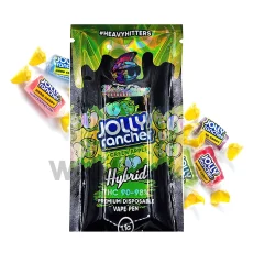 Major League Extractions Jolly Rancher Green Apple Hybrid Pen with hard candies featuring the Jolly Rancher logo