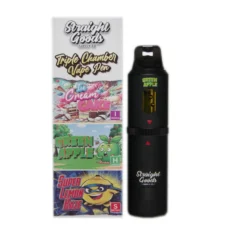 Straight Goods Supply Co Triple Chamber THC Vape Pen Ice Cream Cake Green Apple Super Lemon Haze